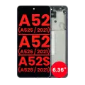 OLED Assembly With Frame Compatible For Samsung Galaxy A52 4G (A525 / 2021) / A52 5G (A526 / 2021) / A52S 5G (A528 / 2021) (6.36") (Aftermarket Plus) (Awesome Violet)