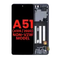 OLED Assembly With Frame Compatible For Samsung Galaxy A51 5G (A516 / 2020) (Non-Verizon 5G UW Frame) (6.46") (Aftermarket Plus) (Prism Cube Black)