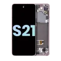 OLED Assembly With Frame Compatible For Samsung Galaxy S21 5G (Service Pack) (Phantom Violet)