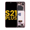 OLED Assembly With Frame Compatible For Samsung Galaxy S21 Plus 5G (Refurbished) (Phantom Violet / Pink / Gold)