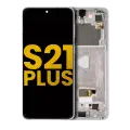 OLED Assembly With Frame Compatible For Samsung Galaxy S21 Plus 5G (Refurbished) (Phantom Silver)