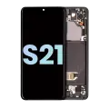 OLED Assembly With Frame Compatible For Samsung Galaxy S21 5G (Service Pack) (Phantom Gray)