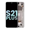 OLED Assembly With Frame Compatible For Samsung Galaxy S21 Plus 5G (Service Pack) (Phantom Silver)