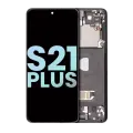 OLED Assembly With Frame Compatible For Samsung Galaxy S21 Plus 5G (Service Pack) (Phantom Black)