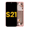 OLED Assembly With Frame Compatible For Samsung Galaxy S21 5G (Refurbished) (Phantom Pink)
