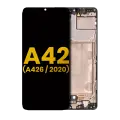 OLED Assembly With Frame Compatible For Samsung Galaxy A42 5G (A426 / 2020) (Refurbished) (Prism Dot Black)