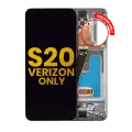 OLED Assembly With Frame Compatible For Samsung Galaxy S20 5G (Verizon 5G UW Frame Only) (Refurbished) (Cosmic Black)