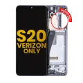 OLED Assembly With Frame Compatible For Samsung Galaxy S20 5G (Verizon 5G UW Frame Only) (Refurbished) (Cosmic Gray)