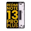 OLED Assembly With Frame Compatible For Xiaomi Redmi Note 13 Pro Plus (Refurbished) (Black)