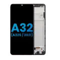 LCD Assembly With Frame (Without Finger Print Sensor) Compatible For Samsung Galaxy A32 4G (A325 / 2021) (Aftermarket: Incell) (Awesome Black)