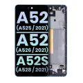 OLED Assembly With Frame Compatible For Samsung Galaxy A52 4G (A525 / 2021) / A52 5G (A526 / 2021) / A52S 5G (A528 / 2021) (Service Pack) (Awesome Blue)