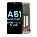 OLED Assembly With Frame Compatible For Samsung Galaxy A51 5G (A516 / 2020) (Non-Verizon 5G UW Frame) (Service Pack) (Prism Cube White)