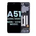 OLED Assembly With Frame Compatible For Samsung Galaxy A51 5G (A516 / 2020) (Non-Verizon 5G UW Frame) (Service Pack) (Prism Cube Black)