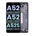 OLED Assembly With Frame Compatible For Samsung Galaxy A52 4G (A525 / 2021) / A52 5G (A526 / 2021) / A52S 5G (A528/2021) (Service Pack) (Awesome Violet)