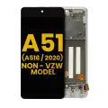 OLED Assembly With Frame Compatible For Samsung Galaxy A51 5G (A516 / 2020) (Non-Verizon 5G UW Frame) (Refurbished) (Prism Cube White)