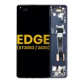 OLED Assembly With Frame Compatible For Motorola Edge 5G (XT2063 / 2020) (Refurbished) (Solar Black)