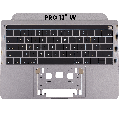 Top Case With Keyboard Compatible For MacBook Pro 13" W/ Touch Bar (A1706 / Late 2016 / Mid 2017) (US English) (Used OEM Pull: Grade New) (Space Gray)
