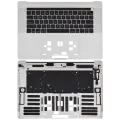 Top Case With Keyboard Compatible For MacBook Pro 15" W/ Touch Bar (A1707 / Late 2016 / Mid 2017) (US Keyboard) (Used OEM Pull: Grade New) (Silver)