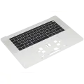 Top Case With Keyboard Compatible For MacBook Pro 15" W/ Touch Bar (A1707 / Late 2016 / Mid 2017) (US Keyboard) (Used OEM Pull: Grade New) (Silver)