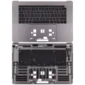 Top Case With Keyboard Compatible For MacBook Pro 15" W/ Touch Bar (A1707 / Late 2016 / Mid 2017) (US Keyboard) (Used OEM Pull: Grade New) (Space Gray)
