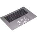 Top Case With Keyboard Compatible For MacBook Pro 15" W/ Touch Bar (A1707 / Late 2016 / Mid 2017) (US Keyboard) (Used OEM Pull: Grade New) (Space Gray)