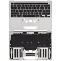 Top Case With Keyboard Compatible For MacBook Pro 13" (A2251 / Mid 2020) (US Keyboard) (Silver)