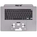 Top Case With Keyboard Compatible For MacBook Pro 16" (A2141 / Mid 2019) (US English) (Used OEM Pull: Grade New) (Space Gray)