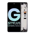 LCD Assembly With Frame Compatible For Motorola Moto G Stylus 5G (XT2215 / 2022) (Genuine OEM) (Steel Blue)