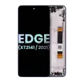 LCD Assembly With Frame Compatible For Motorola Edge 5G (XT2141 / 2021) (Genuine OEM) (Nebula Blue)