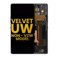 OLED Assembly With Frame Compatible For LG Velvet 5G (Non-Verizon 5G UW Frame) (Refurbished) (Black)