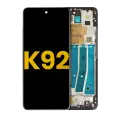 LCD Assembly With Frame Compatible For LG K92 5G (Refurbished) (Titan Gray)