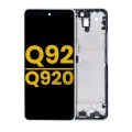 LCD Assembly With Frame Compatible For LG Q92 5G / Q920 (Refurbished) (Silver)