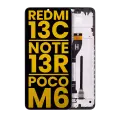 LCD Assembly With Frame Compatible For Xiaomi Redmi 13C 5G / Note 13R / Poco M6 5G (Refurbished) (All Colors)