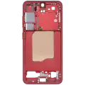 Mid-Frame Housing Compatible For Samsung Galaxy S25 5G (US & International Version) (Coral Red)