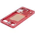 Mid-Frame Housing Compatible For Samsung Galaxy S25 5G (US & International Version) (Coral Red)