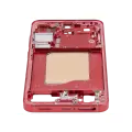 Mid-Frame Housing Compatible For Samsung Galaxy S25 5G (US & International Version) (Coral Red)