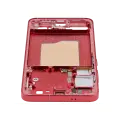 Mid-Frame Housing Compatible For Samsung Galaxy S25 5G (US & International Version) (Coral Red)