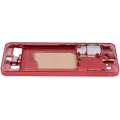 Mid-Frame Housing Compatible For Samsung Galaxy S25 5G (US & International Version) (Coral Red)