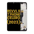 LCD Assembly With Frame Compatible For T-Mobile Revvl 6 / T Phone 5G / Boost Mobile Celero 5G（2023）(Refurbished) (All Colors)