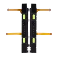 Plastic Rail (Right+Left) With Flex Cable for Nintendo Switch (Yellow)