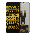 LCD Assembly Without Frame Compatible For T-Mobile Revvl 6 / Revvl 6x 5G / T Phone / Cricket Icon 4 / Boost Mobile Celero 5G (2023) (Refurbished) (All Colors)