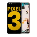 OLED Assembly With Frame Compatible For Google Pixel 3 (Refurbished) (Pink)