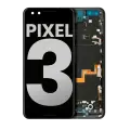 LCD Assembly With Frame Compatible For Google Pixel 3 (Used OEM Pull: Grade B/C) (Just Black)
