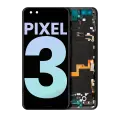 OLED Assembly With Frame Compatible For Google Pixel 3 (Genuine OEM) (Just Black)