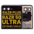 Outer OLED Assembly Without Frame Compatible For Motorola Razr Plus / Razr 50 Ultra (XT2451 / 2024) (Refurbished) (All Colors)