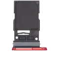 Single Sim Card Tray Compatible For Samsung Galaxy S25 / S25 Plus (Premium) (Coral Red)