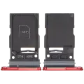 Single Sim Card Tray Compatible For Samsung Galaxy S25 / S25 Plus (Premium) (Coral Red)