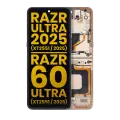 OLED Assembly With Frame Compatible For Motorola Razr Ultra 2025 (XT2551 / 2025) / Razr 60 Ultra (XT2551 / 2025) (Refurbished) (Mountain Trail)