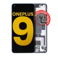 OLED Assembly With Frame Compatible For OnePlus 9 (North America) (Refurbished) (Arctic Sky)