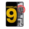 OLED Assembly With Frame Compatible For OnePlus 9 (US Version) (Refurbished) (Astral Black)